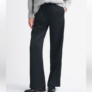 Abercrombie and Fitch Black Satin Pants